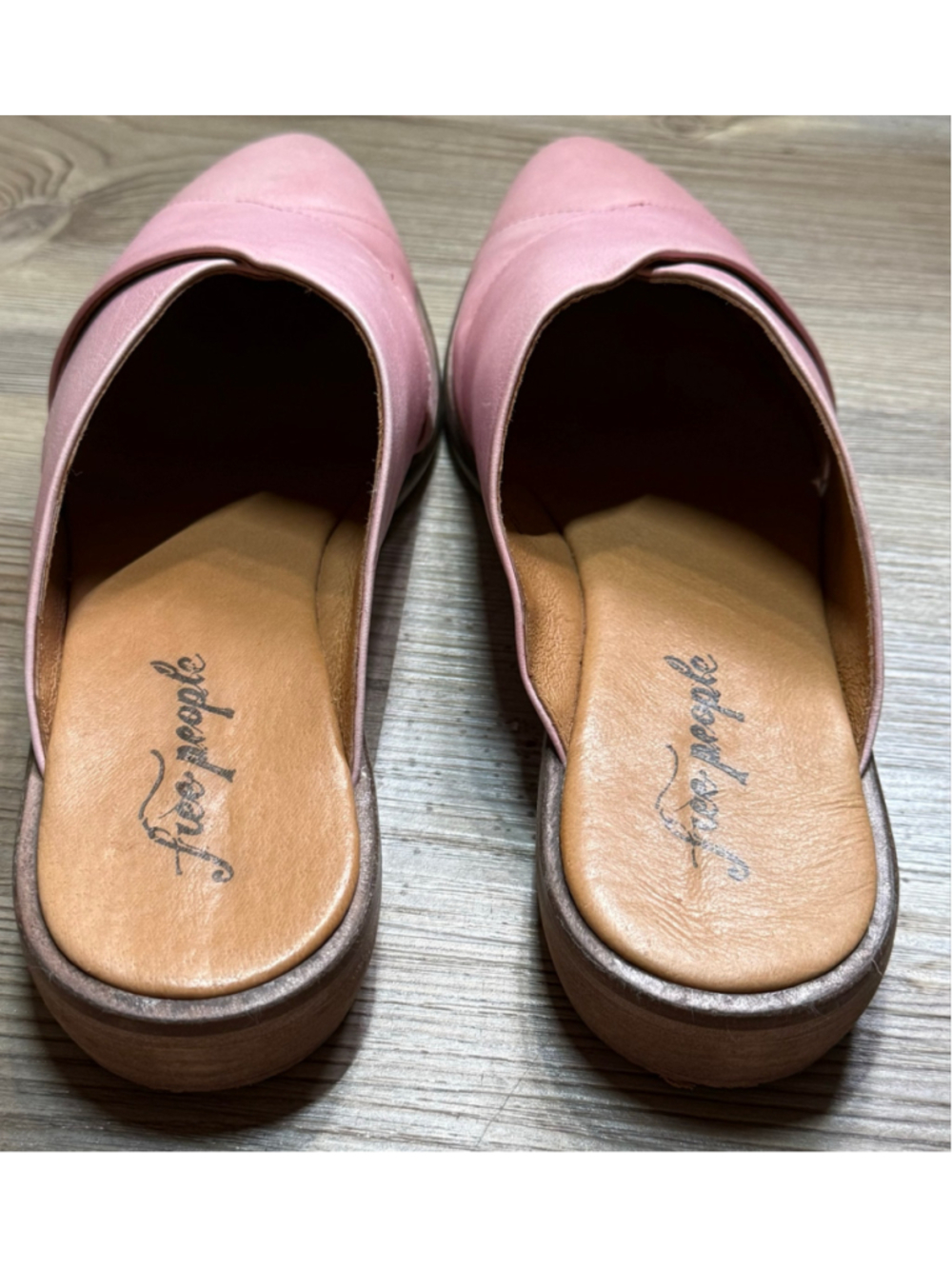 Women's Free People Pink Lordes Leather Mules - Picture 3 of 11
